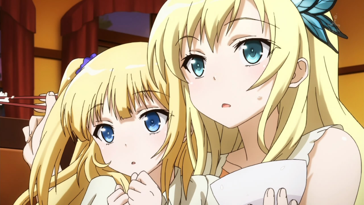 IMO Haganai is awesome has a lot of funny moments and has this. 
